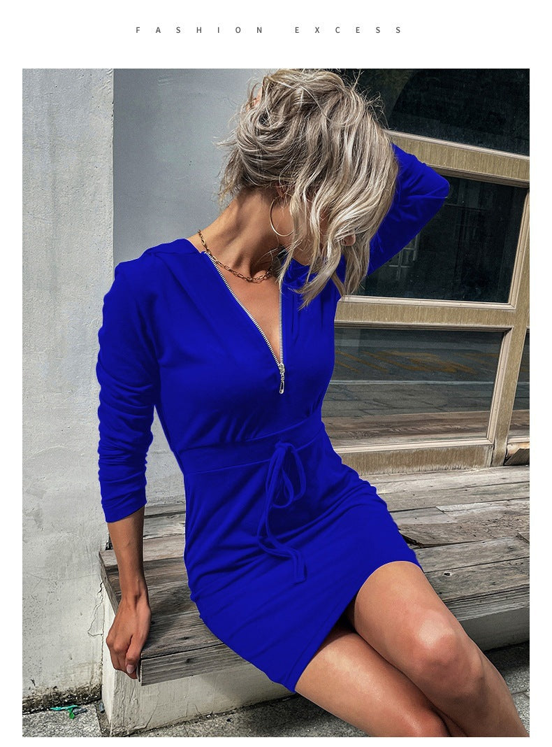 Robe sportive pour femmes avec zip et ceinture ajustable Chic & Stil