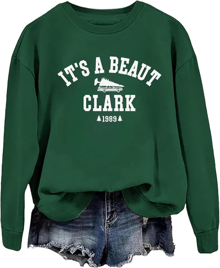 Sweat-shirt pour femmes avec lettrage décontracté et coupe confortable Chic & Stil