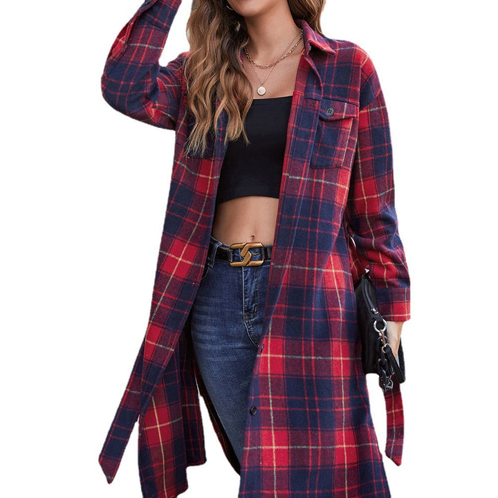 Lune London plaid flannel long sleeve shirt