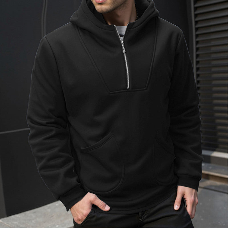 Men's hoodie with innovative design and convenient zipper Lune London