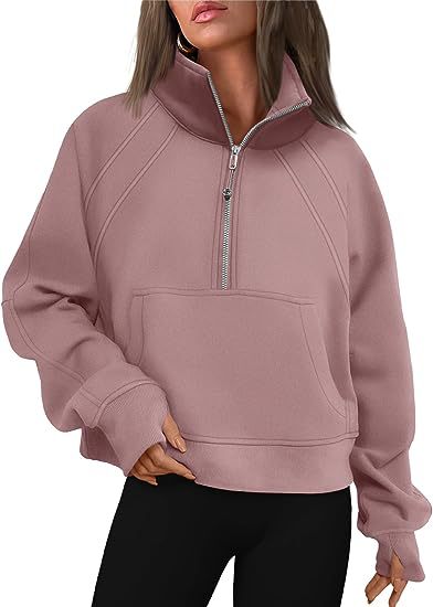 Ladies stylish half-zip sweatshirt Chic und Stil