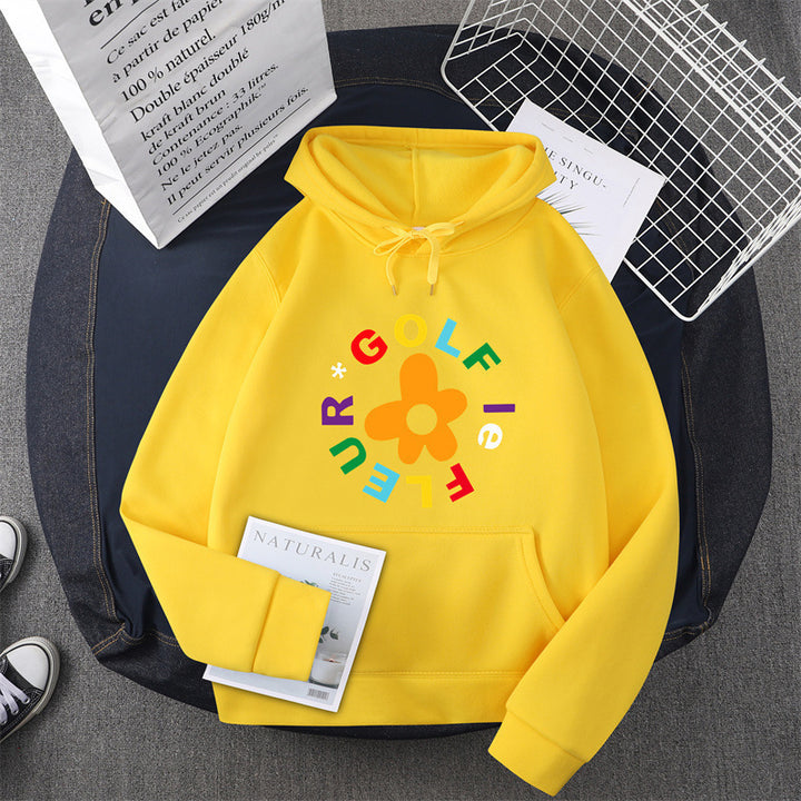 Women's hoodie with creative floral graphic design and comfortable fit Lune London
