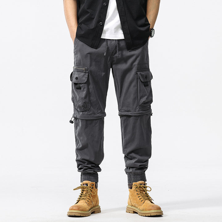Pantalon cargo fonctionnel pour homme avec taille réglable et poches multi-usages Lune London