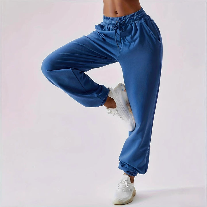 Comfortable fleece jogging pants for ladies with elastic waistband Lune London