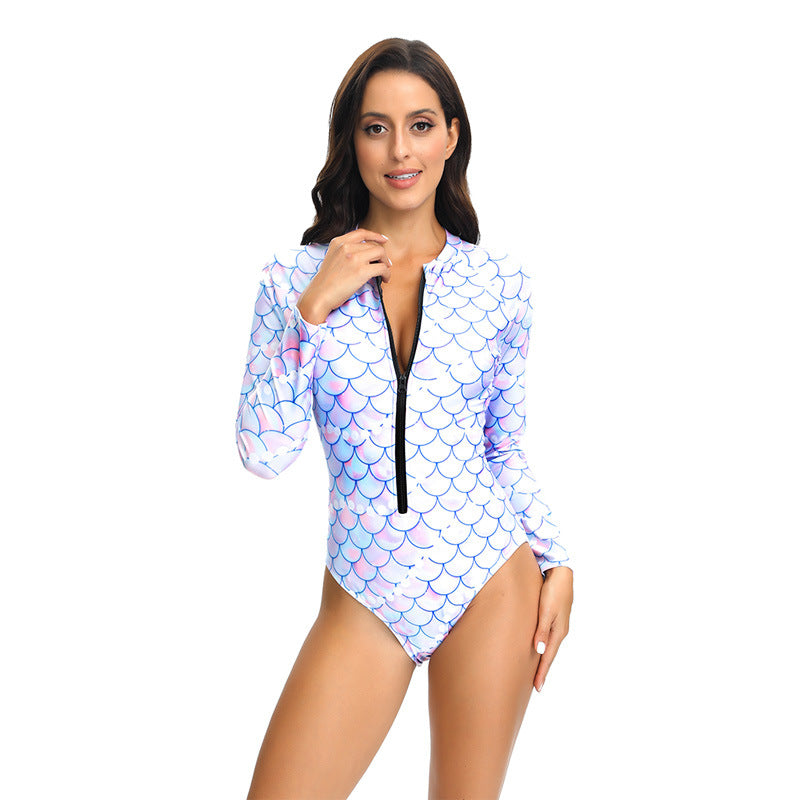 Swimsuit women UV protection long sleeves and zipper Lune London