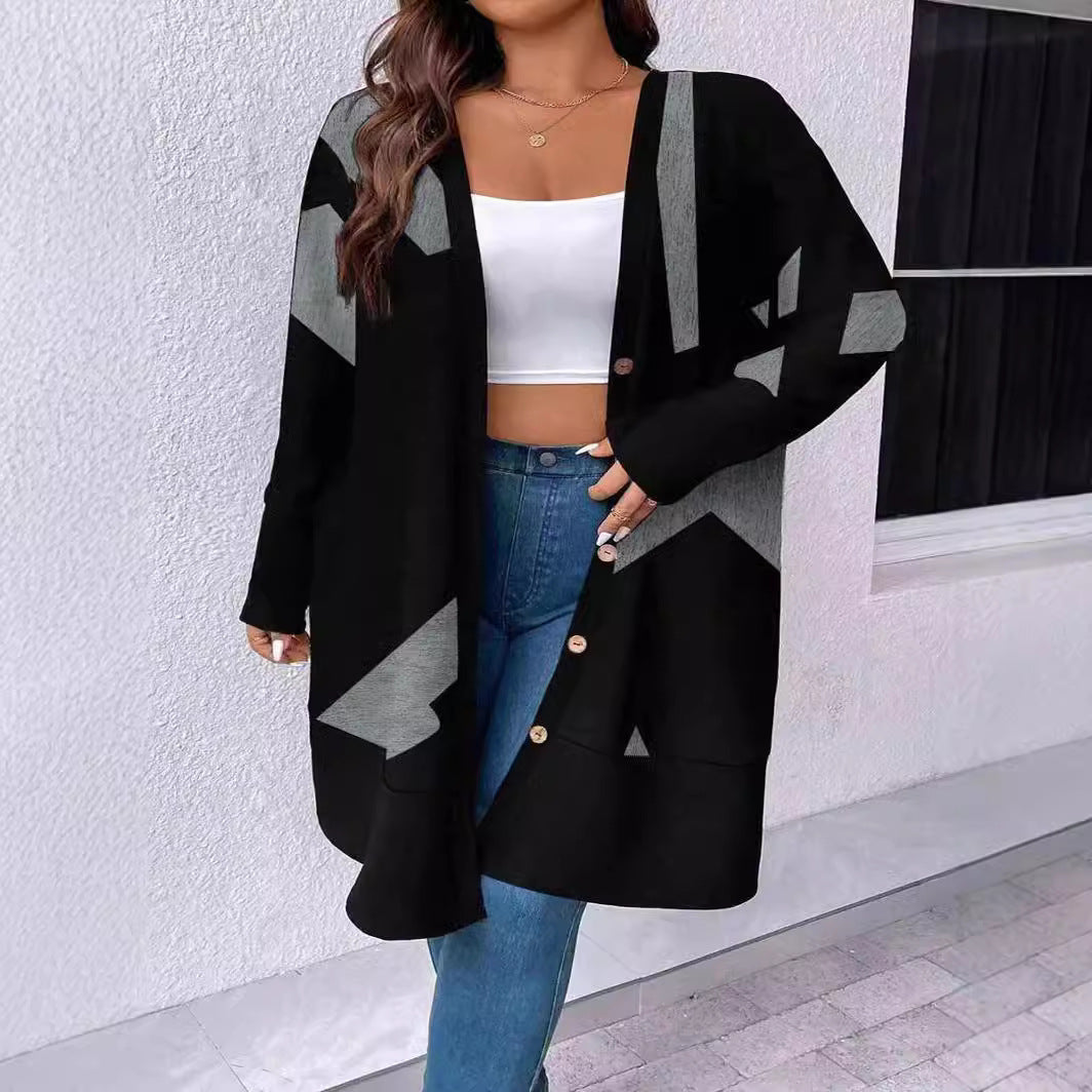Ladies Oversized Sweater with Graphic Design Lune London
