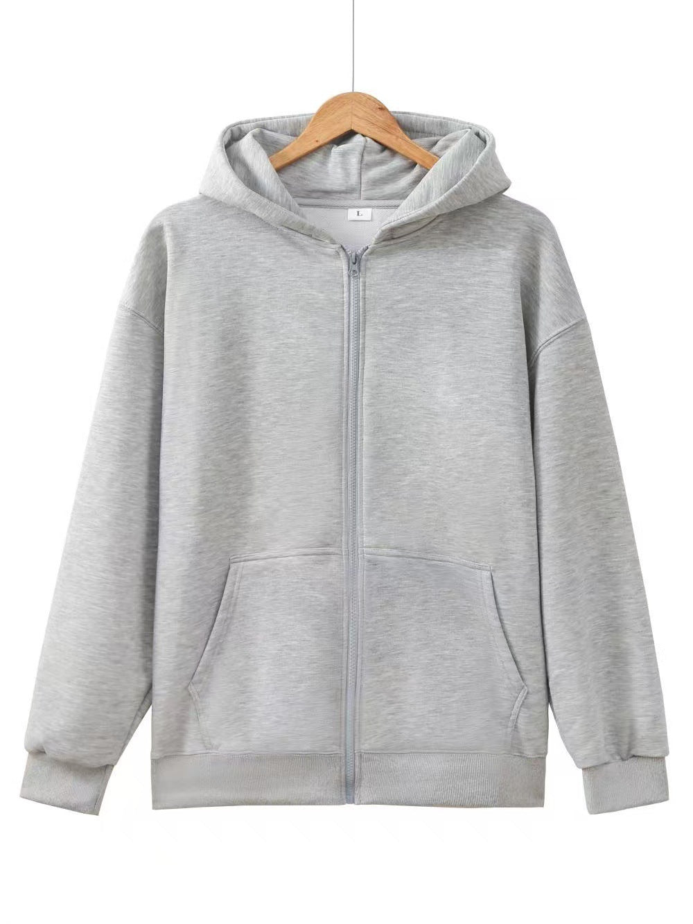 Ladies hoodie jacket with full zip and practical pockets Chic & Stil