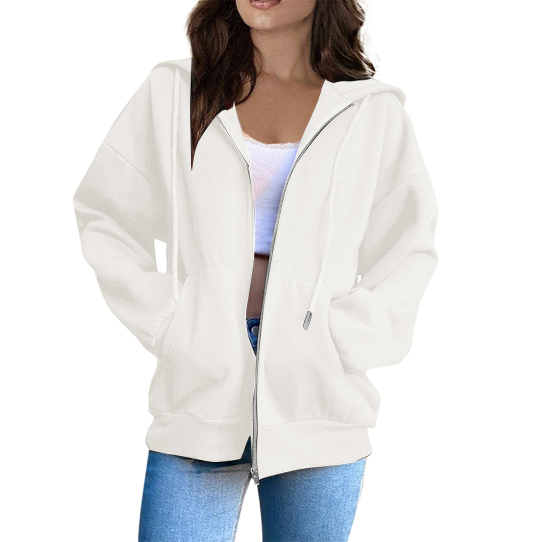 Women's hoodie jacket with cozy oversized cut Chic & Stil