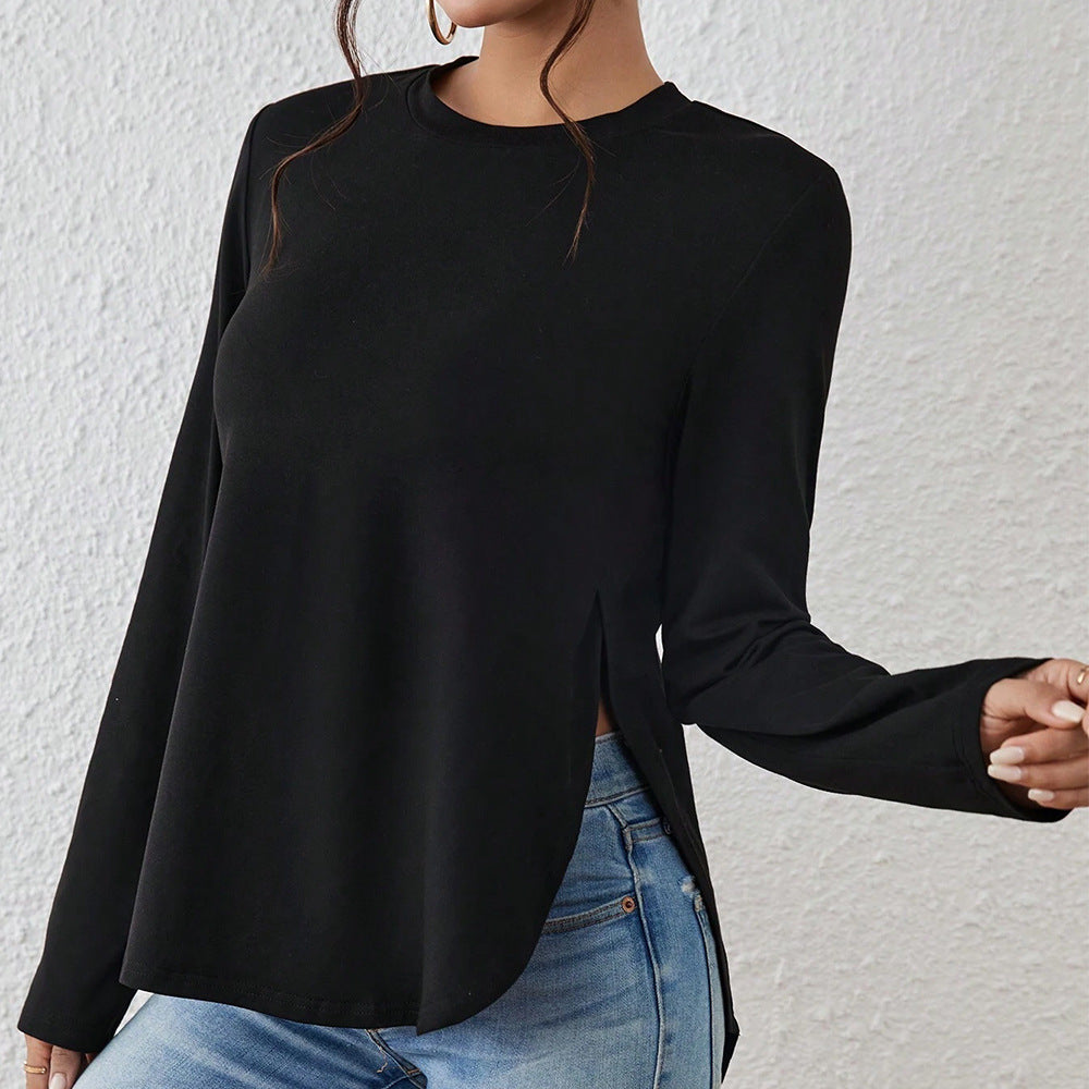 Chemisier à manches longues pour femmes avec des détails découpés tendance et une coupe confortable Chic & Stil