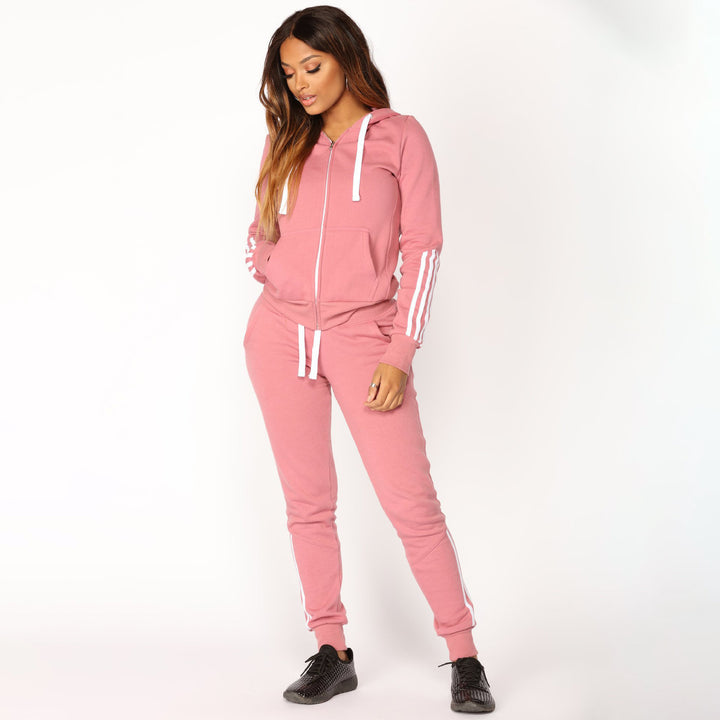 Women's tracksuit with trendy stripes Lune London