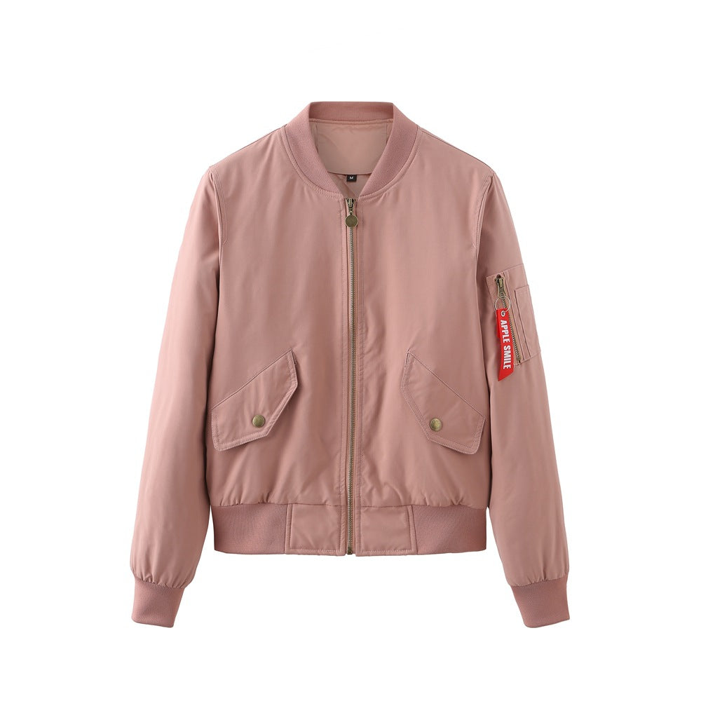 Sporty bomber jacket for women with practical pockets Lune London