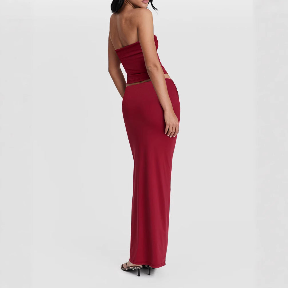 Women's wrap top with knot details and form-fitting design Lune London