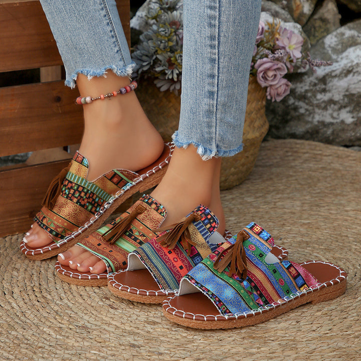 Women chic boho slide sandals Elegant Lune London