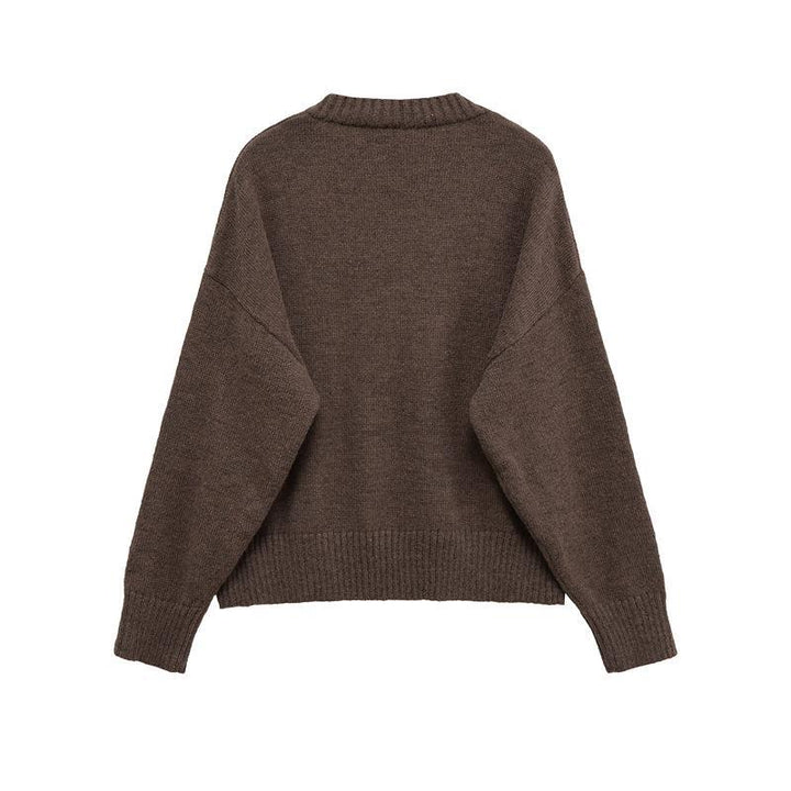 Comfortable women's sweater with a high-quality V-neck in wool Lune London