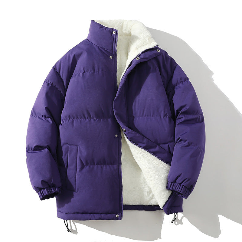 Ladies warming down coat with high collar and side pockets Lune London