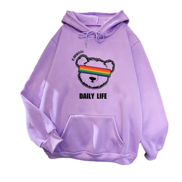 Women's hoodie with stylish bear motif Chic & Stil