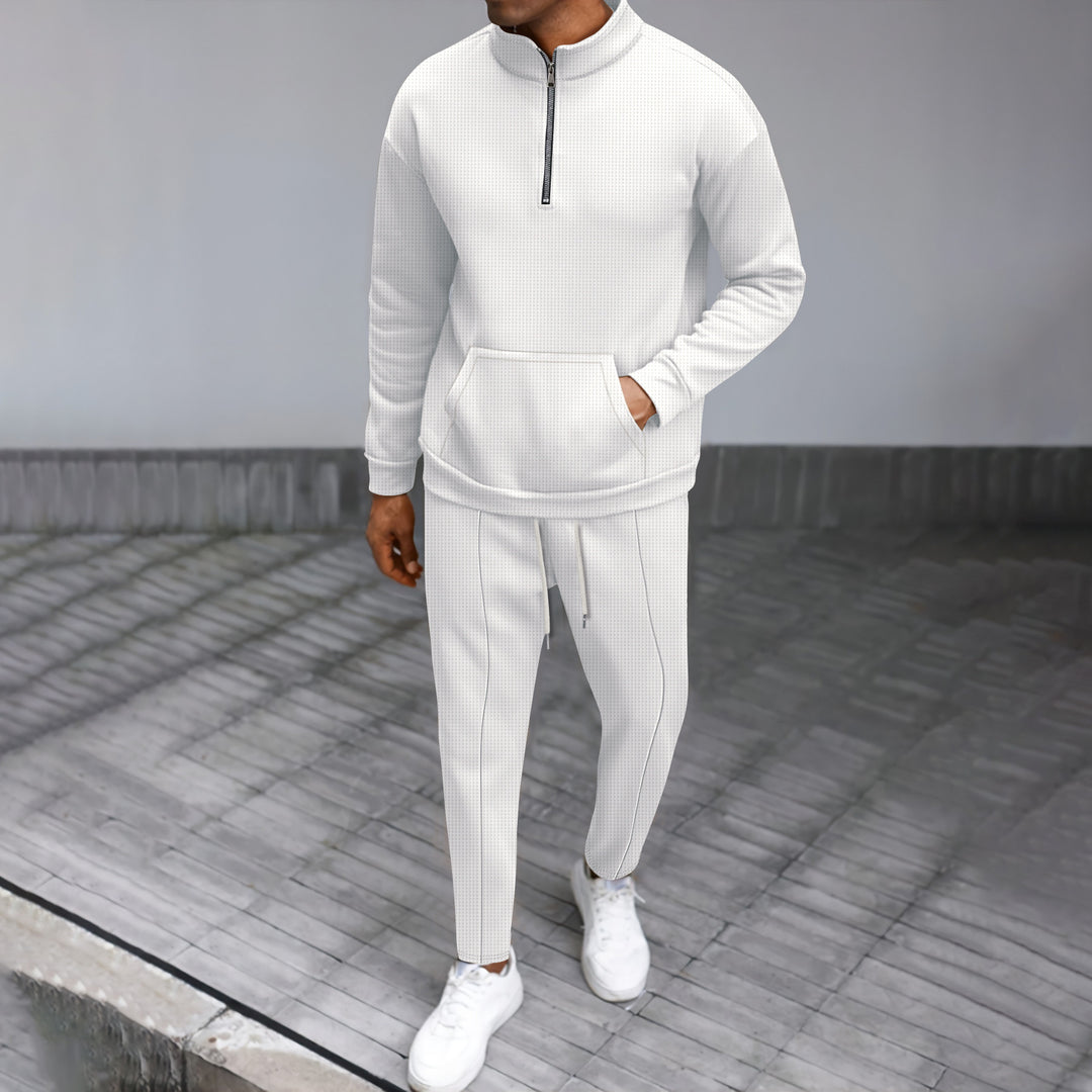 Men's sports set with high collar and zipper Lune London