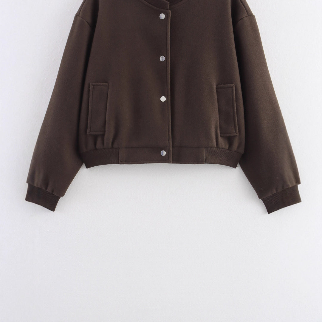 Oversized casual jacket for women with button closure Lune London