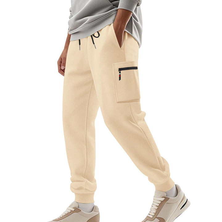 Men's cargo training pants with elastic waistband and practical pockets Lune London