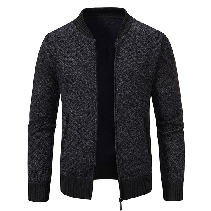 Elegant knitted blazer for men with fine structure Lune London