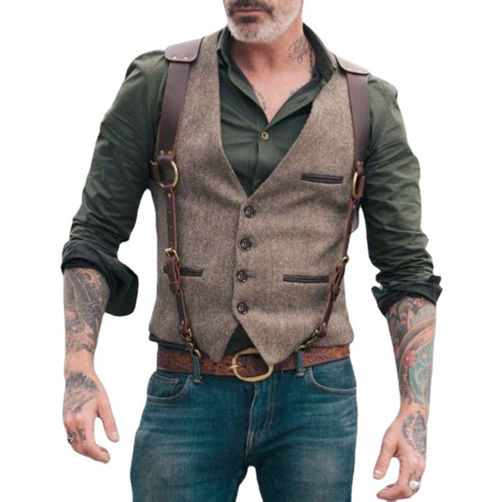 Elegant suit vest for men with contrasting details Lune London