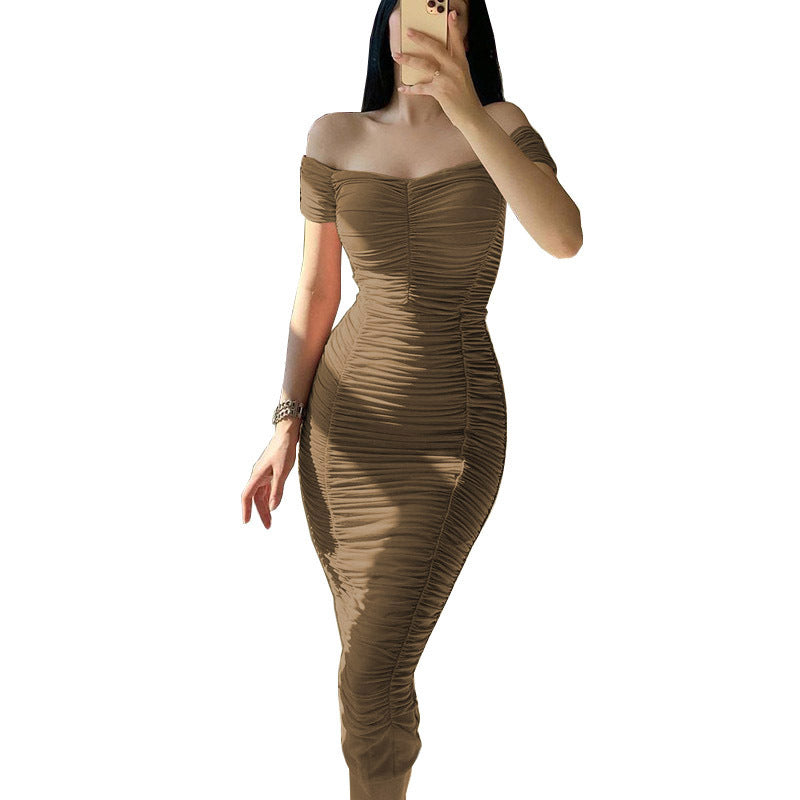 Wrap dress for women with a romantic ruffle design and a fitted cut Lune London