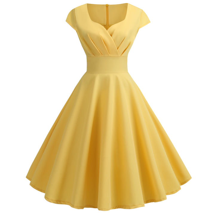 Flared dress for women with elegant waist and floating hem Lune London