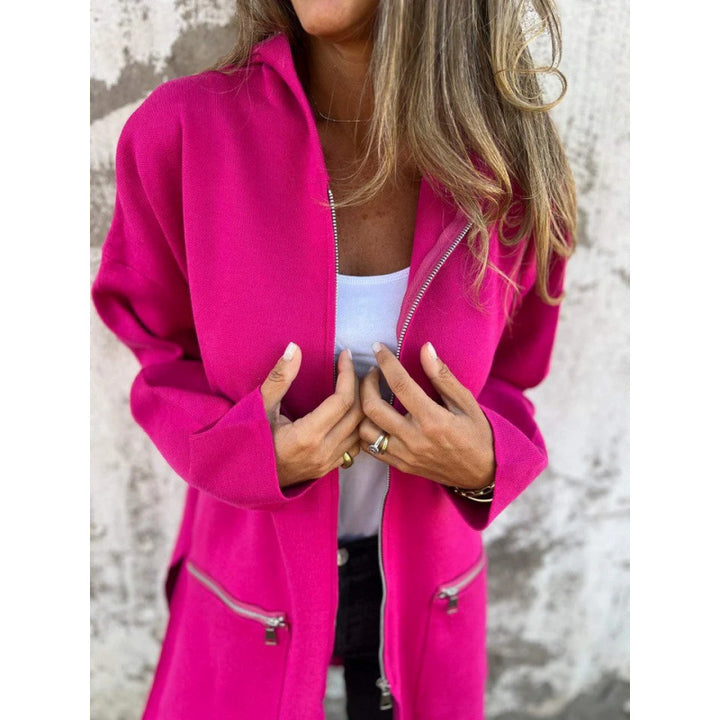 Ladies elegant jacket with zipper and pockets Lune London