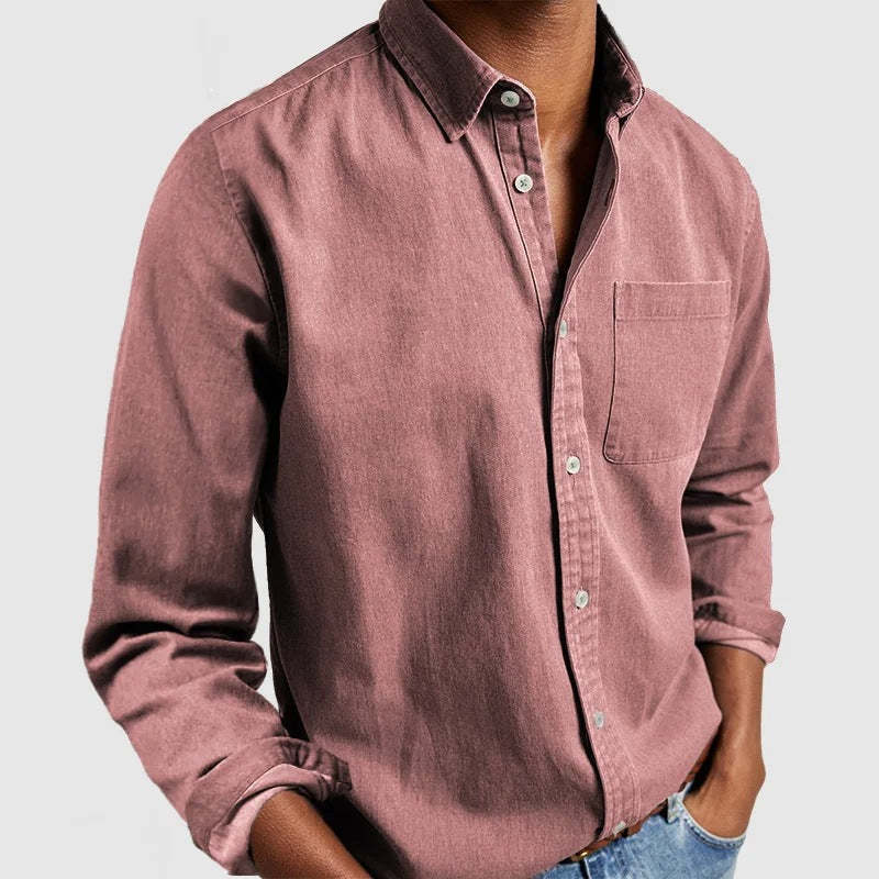Casual shirt for men in lightweight cotton fabric Lune London