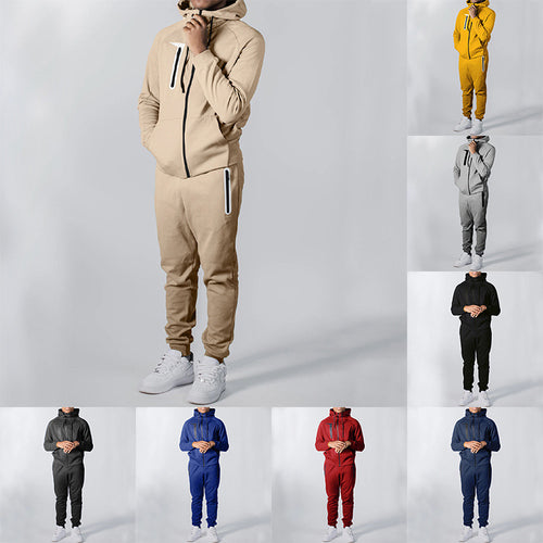 Complete sports outfit for men with hood and zippered pockets Lune London