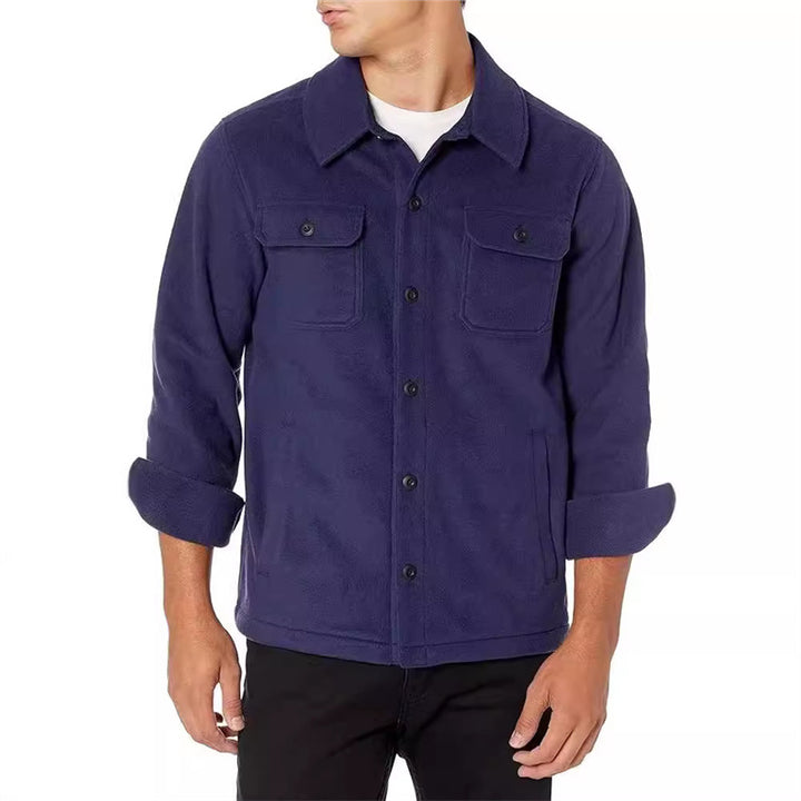 Fleece jacket for men with practical pockets Lune London