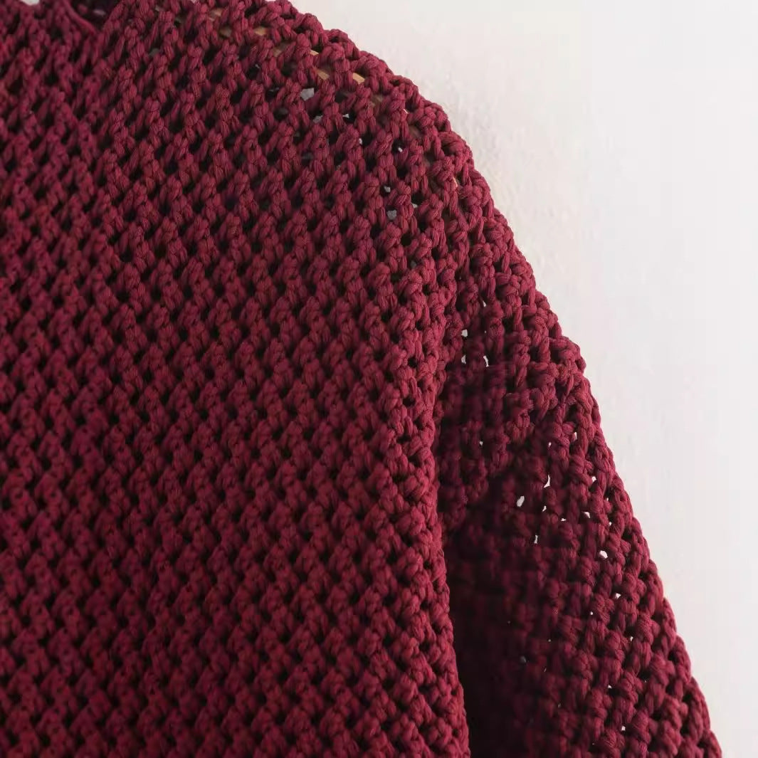 Cardigan pour femmes en tissu texturé avec des boutons métalliques Chic & Stil