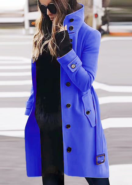 Elegant trench coat for women with high collar and practical pockets Lune London
