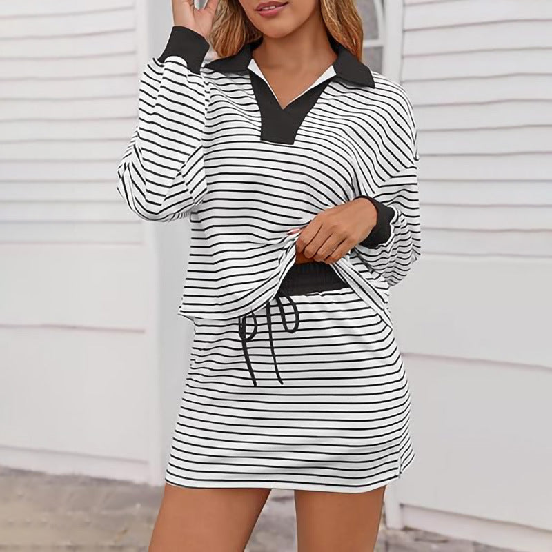 Ladies Sporty Knit Top and Luna London Skirt Jumpsuit