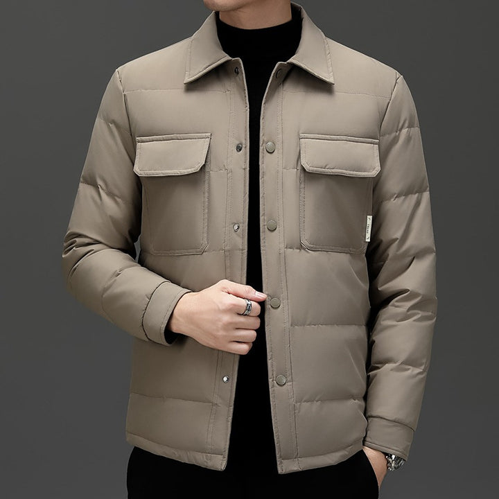 Lightweight quilted jacket for men with practical pockets Lune London
