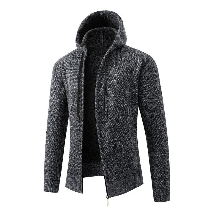 Men's Padded Cardigan with Hood Lune London