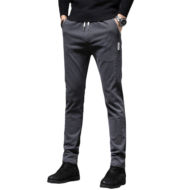 Pantalons chinos confortables pour hommes avec taille élastique Lune London