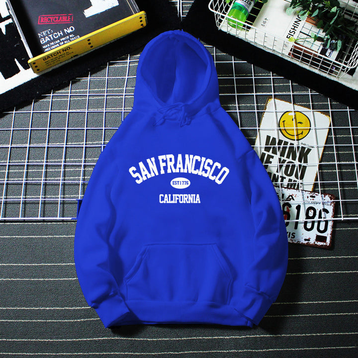 Women's hoodie with modern San Francisco print Chic & Stil