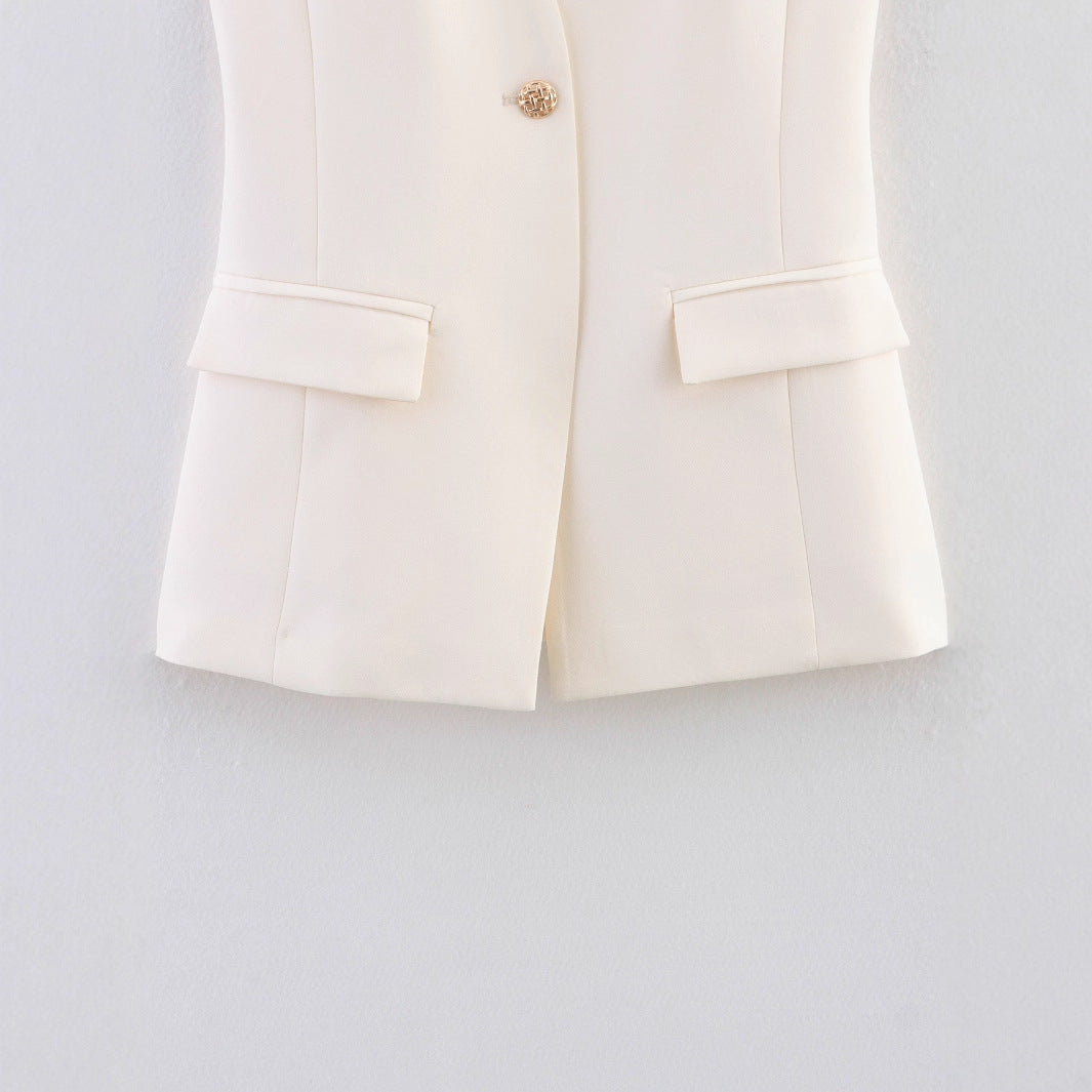 Elegant sleeveless jacket for women Lune London