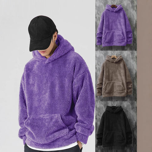 Ladies Cozy Fleece Hoodie with Kangaroo Pocket Lune London