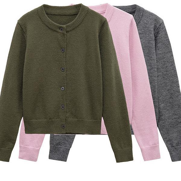Knit jacket for women with button placket in high-quality material Lune London