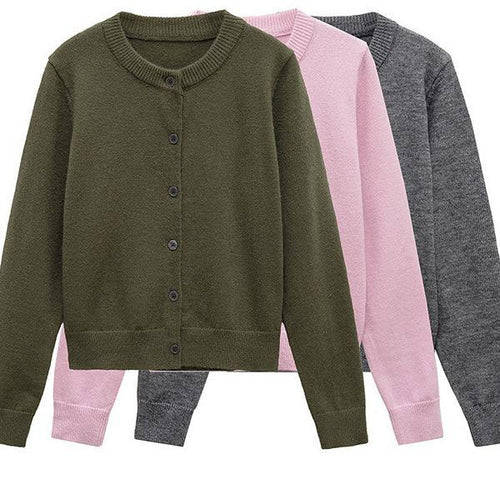 Knit jacket for women with button placket in high-quality material Lune London