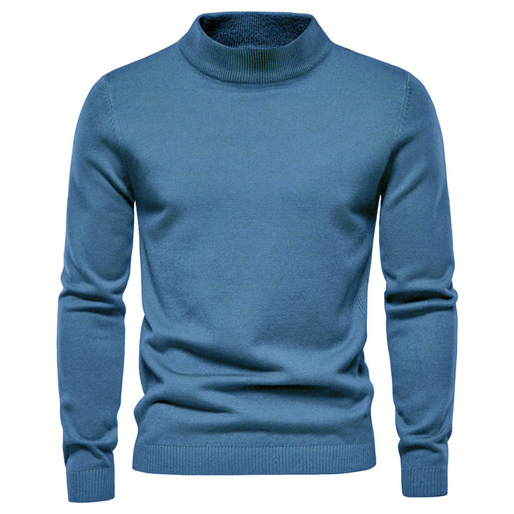 Men's Elegant Rollneck Sweater in High Quality Wool Lune London