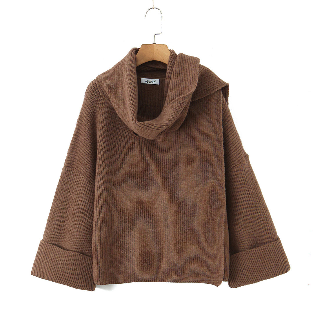 Chic turtleneck sweater in chunky knit for women Lune London
