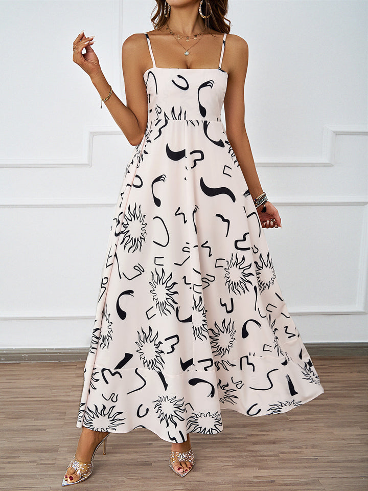 Maxi dress for women with graphic pattern Chic & Stil