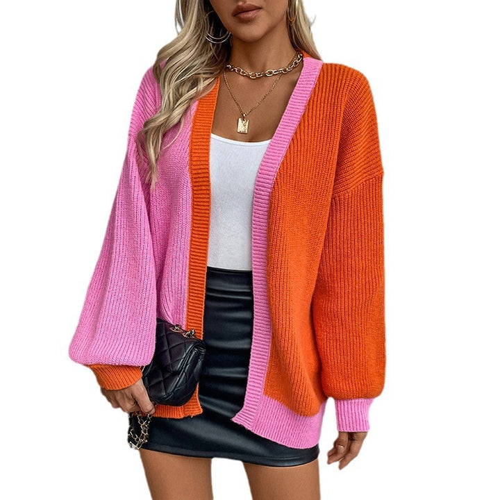 Casual knitted cardigan for women with asymmetrical design and structured knit Lune London