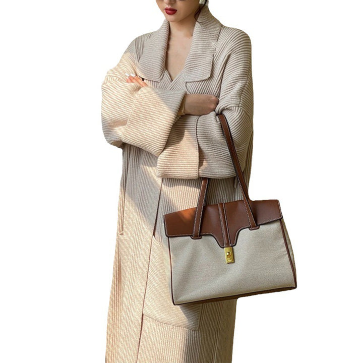 Cardigan long stylish pour dames avec poches généreuses et coupe décontractée Chic & Stil