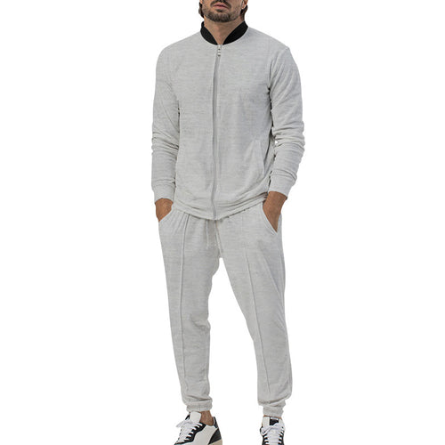 Men's sports set with high collar and practical zip pockets Lune London
