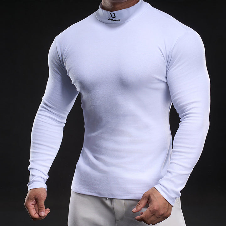 Men's high-quality functional T-shirt with high collar Lune London