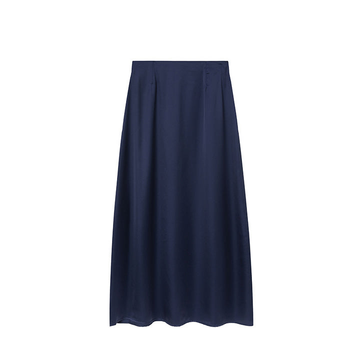 Chic Long Floor-Length Satin Maxi Skirt for Women and Style
